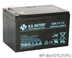 Аккумулятор 15ah 12v BB Battery HR 15-12