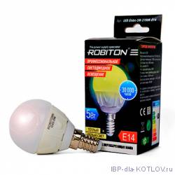    LED   Globe-5W-2700K-E14 Теплый белый свет 