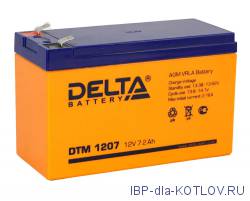 АКБ для эхолота средней мощности, емкость 7 Ah Delta DTM 1207